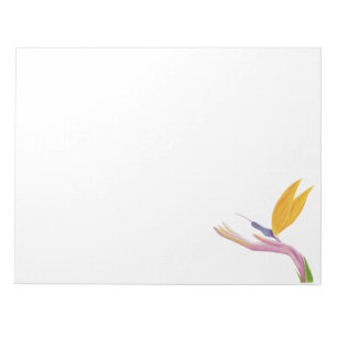 Colorful Stylized Bird of Paradise Notepad