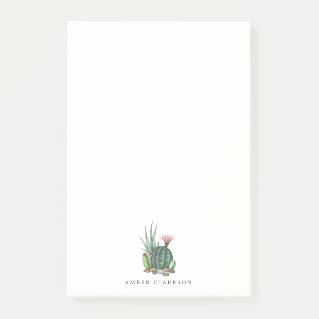 Colorful Succulent Bloom | Tall Post-it Notes (Front)