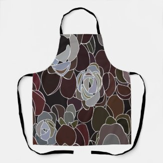 Colorful Succulents Floral Pattern 
