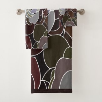 Colorful Succulents Floral Pattern 