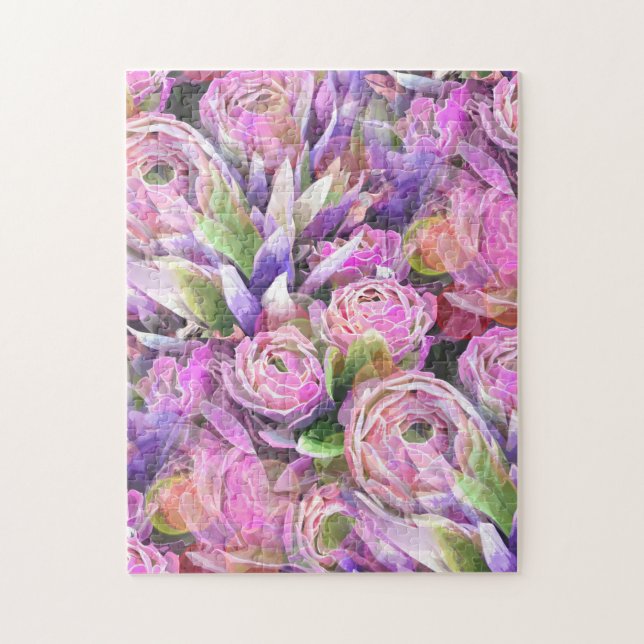 Colorful Succulents Illustration Jigsaw Puzzle (Vertical)