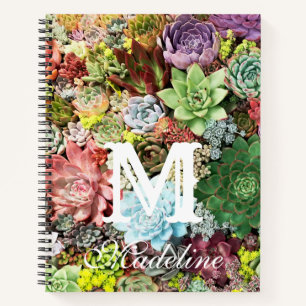 Colorful Succulents Notebook
