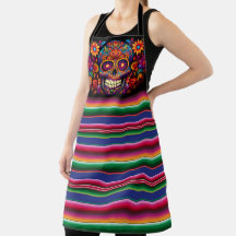 Colorful Sugar Skull Add Name Day of the Dead