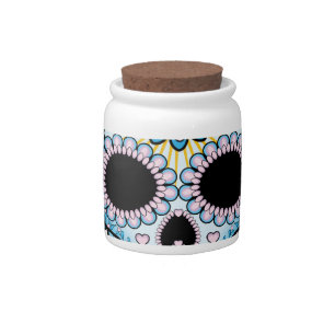 Colorful Sugar Skull Candy Jar