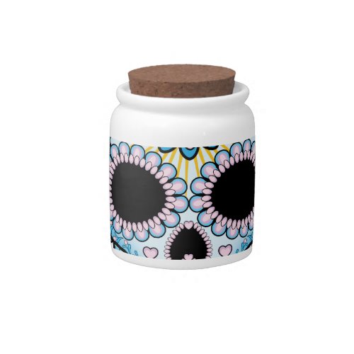 Colorful Sugar Skull Candy Jar