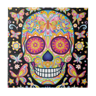 Skull Ceramic Tiles | Zazzle