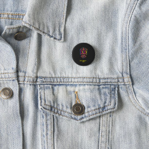Colorful Sugar Skull Clothing Button – Dare to Sta