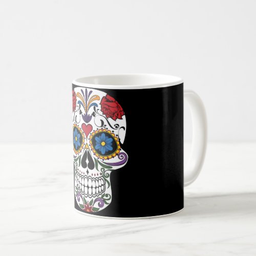 Colorful Sugar Skull Coffee Mug
