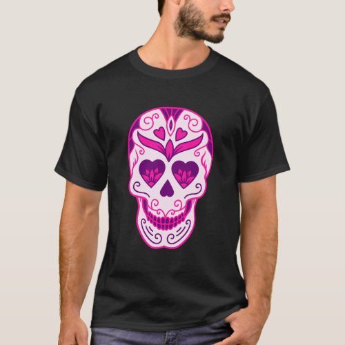 Colorful Sugar Skull Hoodie For Men And Women T_Shirt