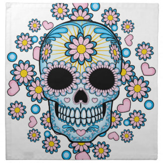 Colorful Sugar Skull Napkin