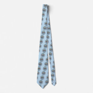 Colorful Sugar Skull Neck Tie