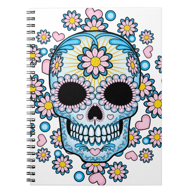 Colorful Sugar Skull Notebook (Front)