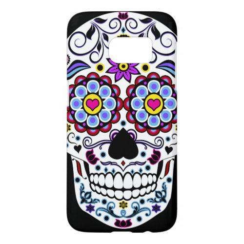 Colorful Sugar Skull Phone Case