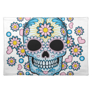 Colorful Sugar Skull Placemat