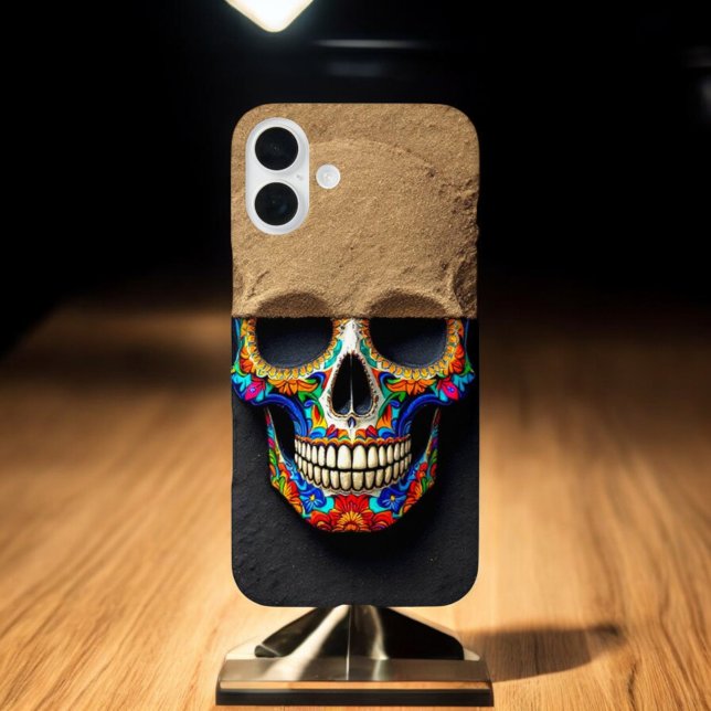  Colorful Sugar Skull Protection Case-Mate iPhone Case (Creator Uploaded)