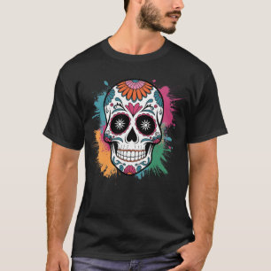 Colorful Sugar Skull - Skull Gifts T-Shirt