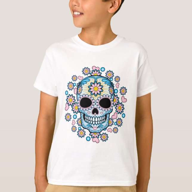 Colorful Sugar Skull T-Shirt (Front)