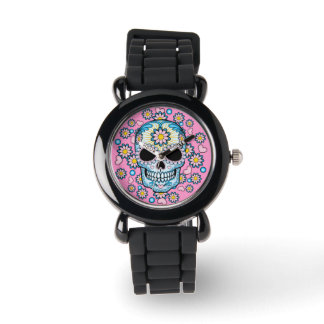 Colorful Sugar Skull Watch