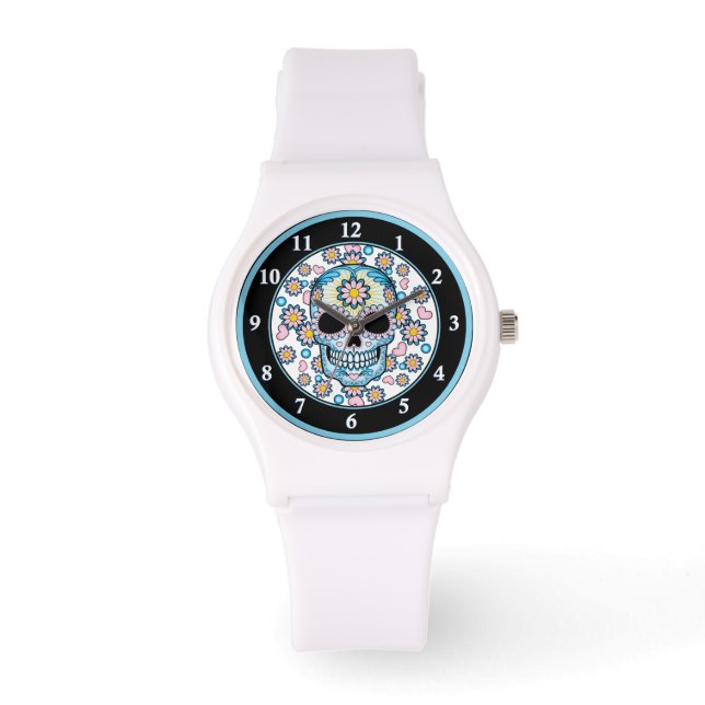 Colorful Sugar Skull Watch (Front)