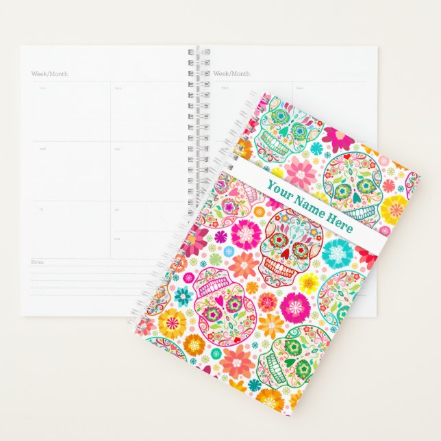 Colorful Sugar Skulls Fiesta Planner (Display)