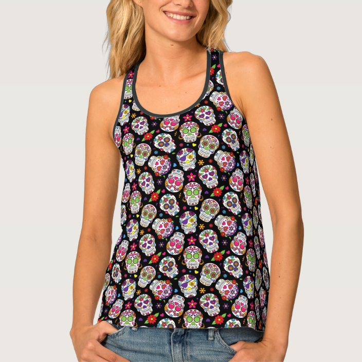 sugar skull tank top