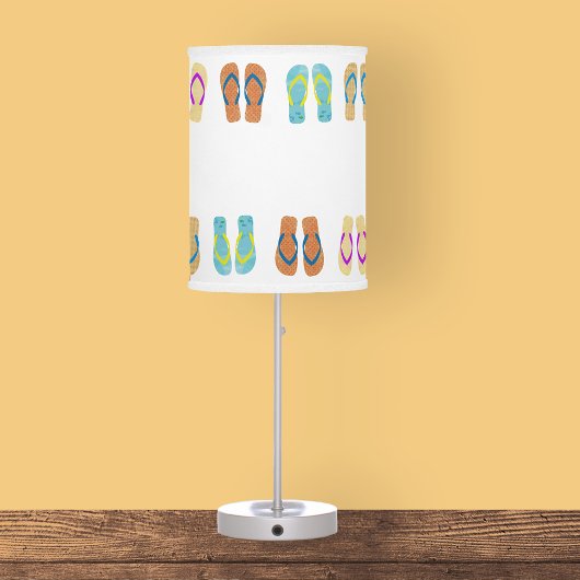 Colorful Summer Beach Flip Flops Lamp