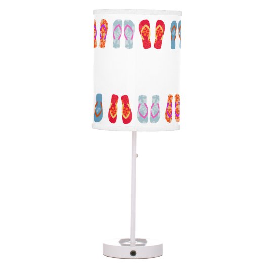 Colorful Summer Beach Flip Flops Lamp (Back)