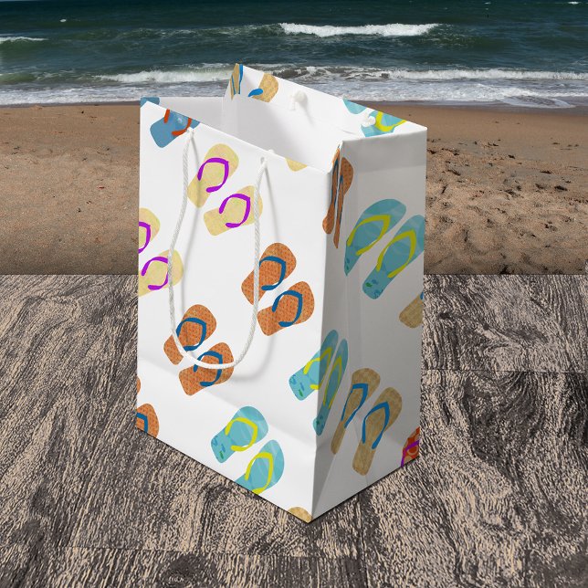 Colorful Summer Beach Party Flip Flops Gift Bag (Creator Uploaded)