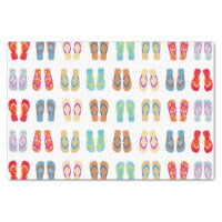 Colorful Summer Beach Party Flip Flops Gift Tissue Tissue Paper