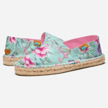 Colorful Summer Boho Chic Floral Patten - Aqua