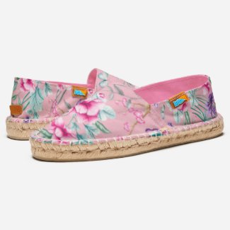 Colorful Summer Boho Chic Floral Patten - Pink Espadrilles