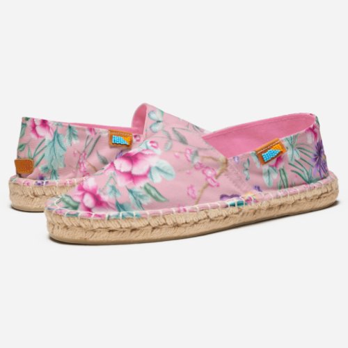 Colorful Summer Boho Chic Floral Patten _ Pink Espadrilles