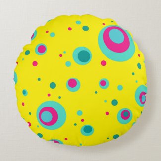 Colorful Summer Bubbles dots Yellow Fresh pattern