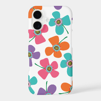 Colorful Summer Daisies Pop Whimsical Fun Pattern iPhone 17 Case