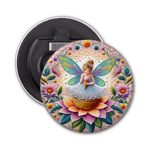 Colorful Summer Fairy Flower And Ice-Cream Bottle Opener