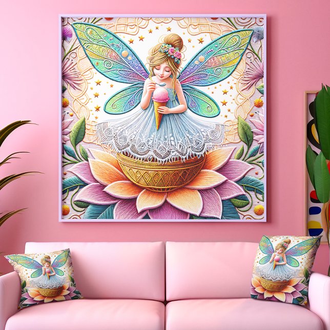 Colorful Summer Fairy Two  Illustration Foil Prints (Creator Uploaded)