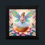 Colorful Summer Fairy Two  Illustration Gift Box<br><div class="desc">Immerse yourself in the enchanting beauty of a lively summer fairy illustration.</div>
