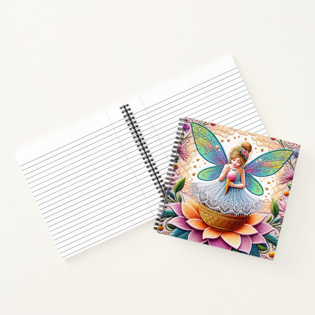 Colorful Summer Fairy Two  Illustration Notebook (Inside)