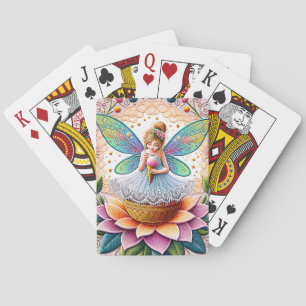 Colorful Summer Fairy Two Illustration Poker Cards