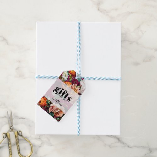 Colorful Summer Flowers Gift Tags