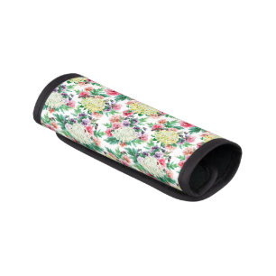 Colorful summer flowers pattern luggage handle wrap