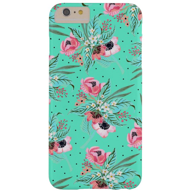 Colorful Summer Flowers - Teal iPhone Case