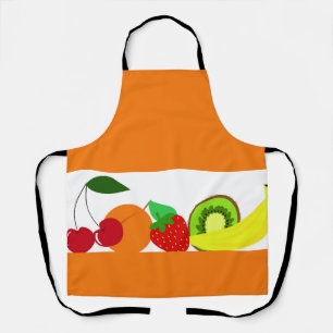 Colorful summer fresh fruit apron
