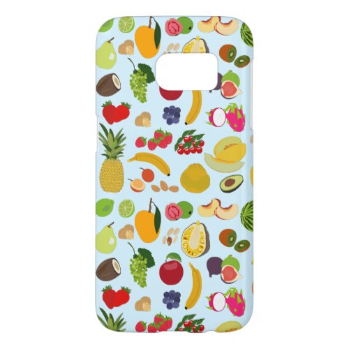 Colorful Summer Fruit Pattern  Samsung Galaxy S7 Case