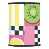 Colorful summer fruit pink green yellow mosaic  lamp shade (Back)