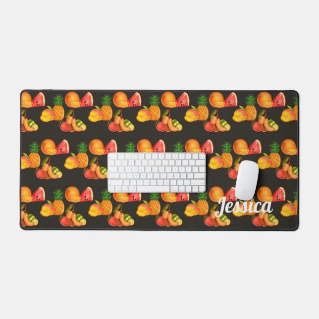 Colorful Summer Fruit Salad Desk Mat (Keyboard & Mouse)