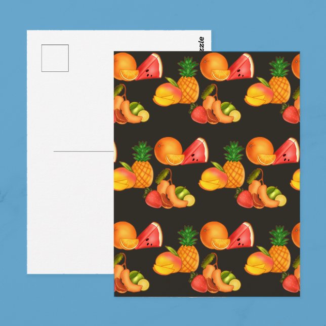 Colorful Summer Fruit Salad Postcard (Creator Uploaded)