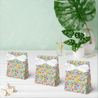 Colorful Summer Fruits Favor Boxes