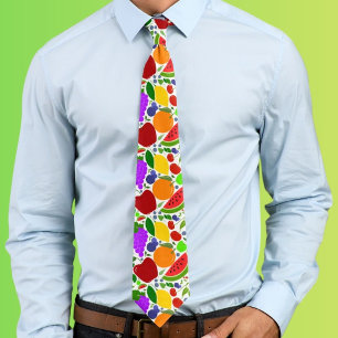 Colorful Summer Fruits Neck Tie