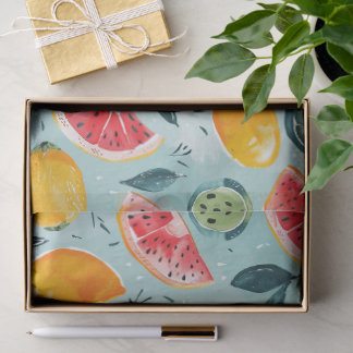 Colorful Summer Fruits Tissue Paper